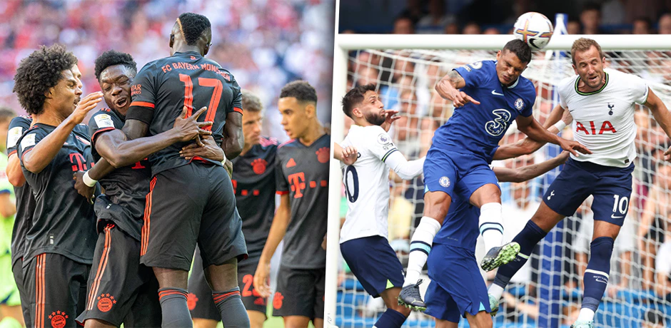 Bayern gewinnt, Chelsea gegen Tottenham wurde ein 2:2