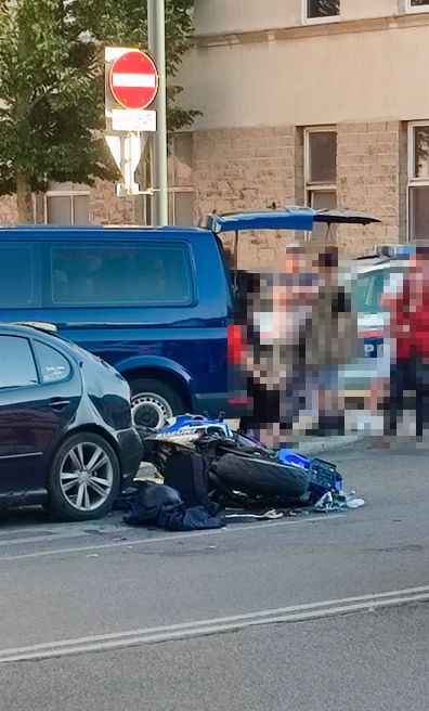 Schwere Unfall auf der Breitenfurter Straße in Wien-Meidling am 14. August 2022.