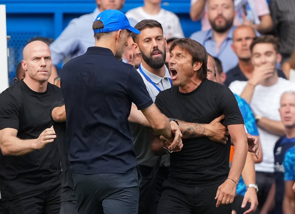 Antonio Conte im Schreiduell mit Thomas Tuchel.