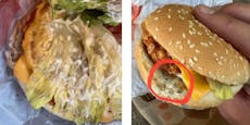 Ekel-Fund in Crispy-Chicken-Burger sorgt für Aufsehen