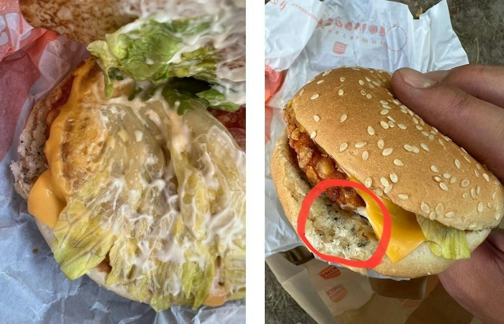 Ekel-Fund in Crispy-Chicken-Burger sorgt für Aufsehen
