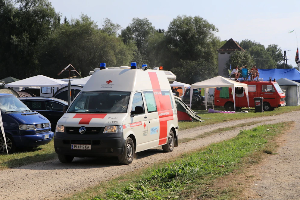 Rotes Kreuz am Frequency im Einsatz.