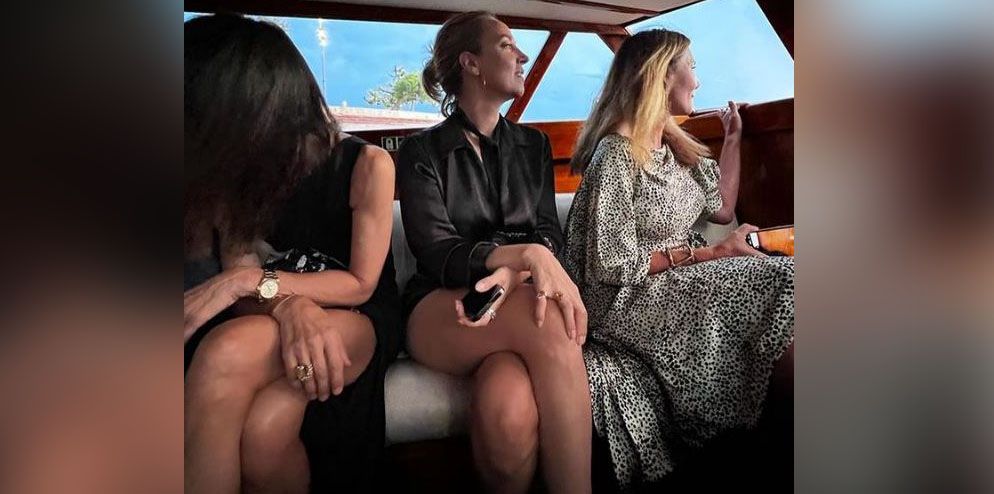 Nadja Bernhard ließ es in Venedig krachen.