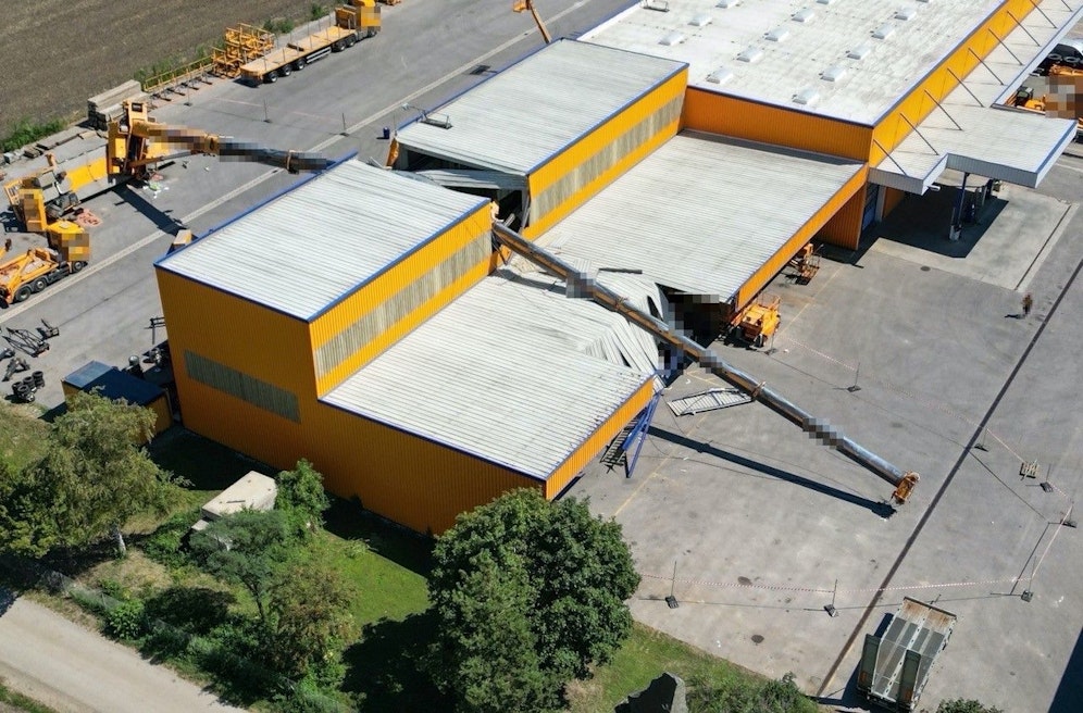 Kranunfall in St. Pölten