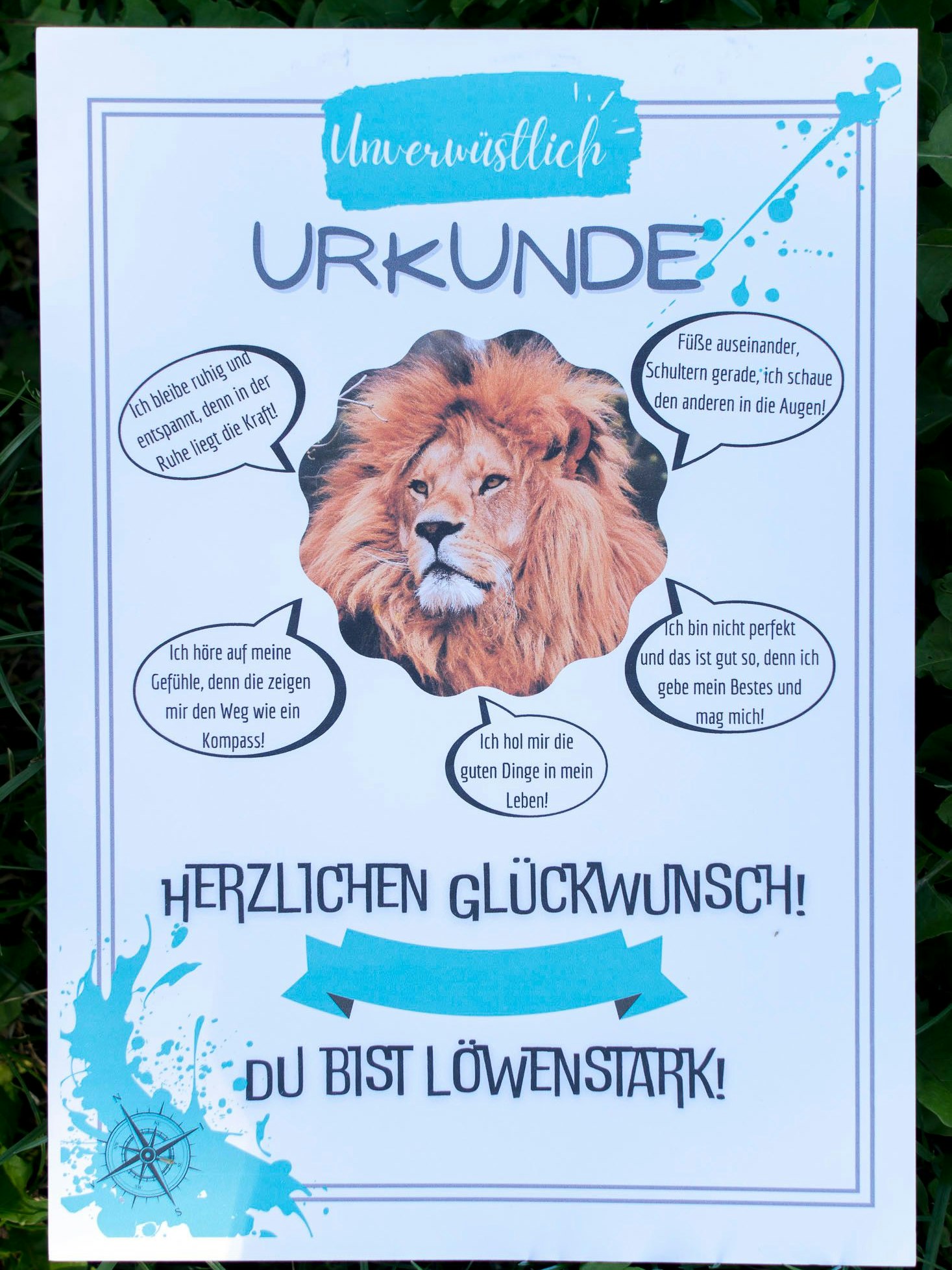 Zum Abschluss gibt es für jedes teilnehmende Kind eine Urkunde. Eltern sind angehalten, die Sprüche darauf regelmäßig mit dem Nachwuchs zu üben und sie zu verinnerlichen.