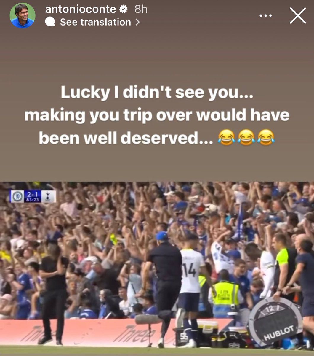 Conte provoziert Tuchel auf Instagram.