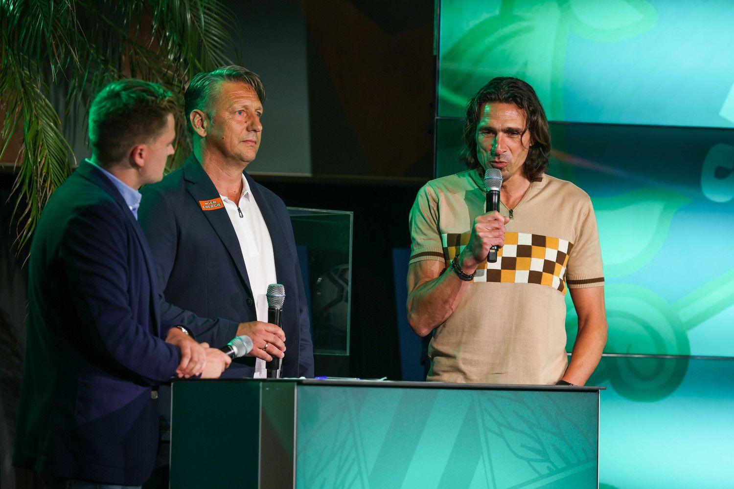 Rapid-Legende Michael Hatz, links Sportvorstand Zoran Barisic.