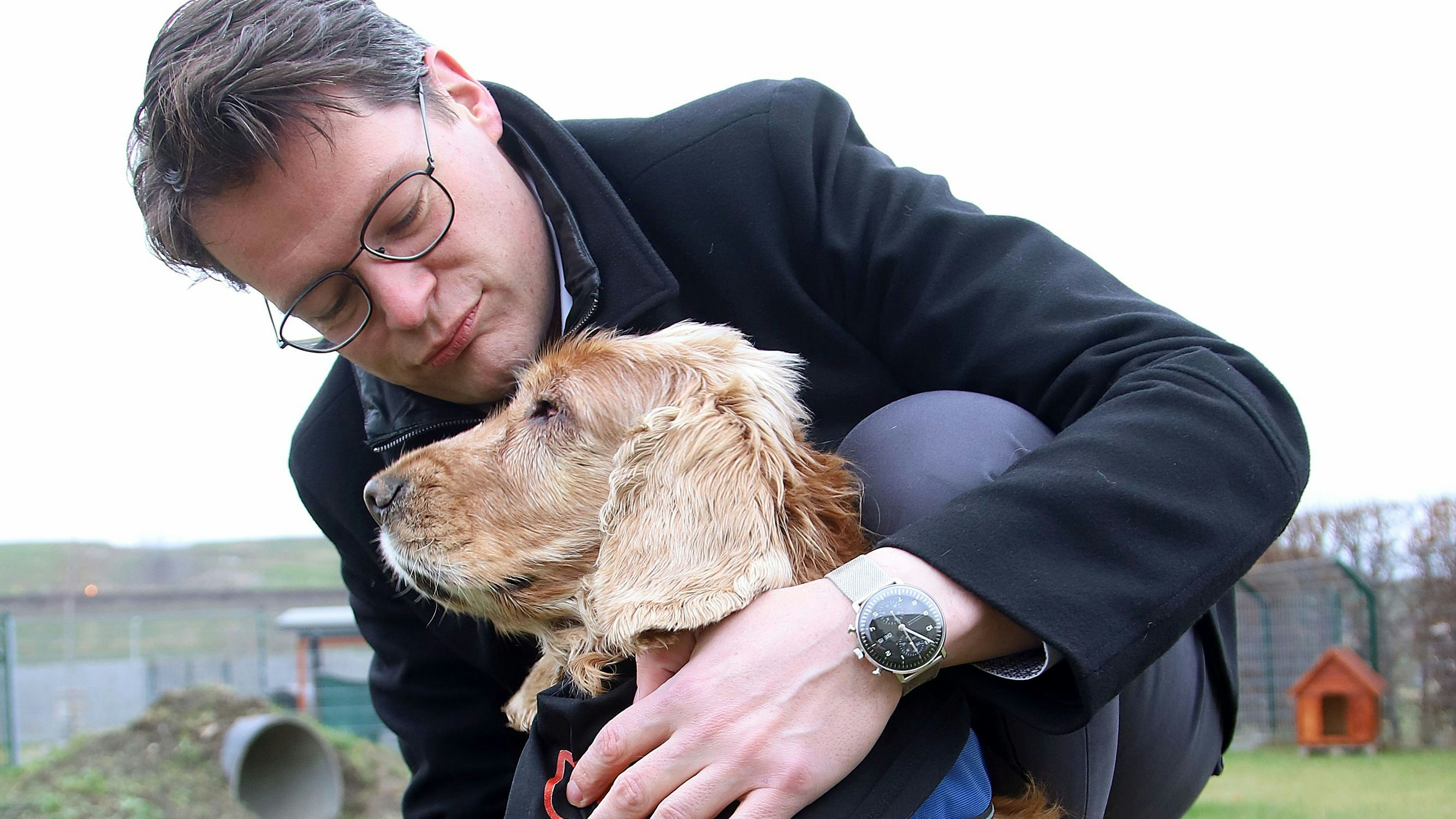 StR Jürgen Czernohorszky besucht das TierQuartier.