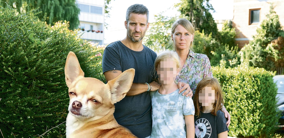 Mario, Marion, Selina und Laura (v.l.) suchen verzweifelt nach ihrer Hündin 