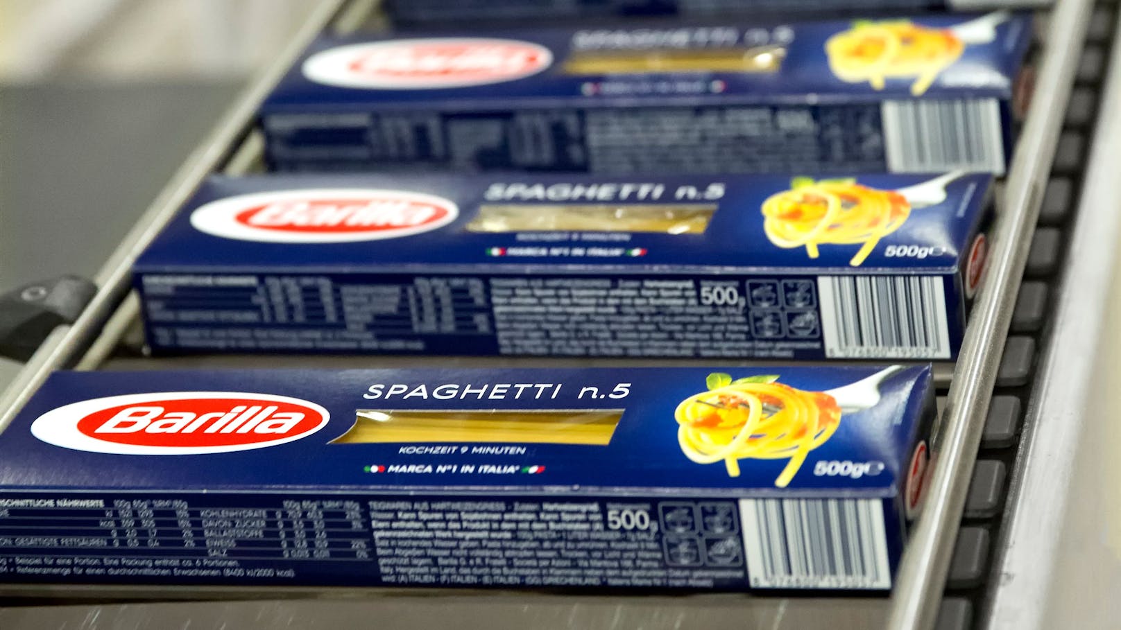 Nach neun Minuten sind die Spaghetti Nr.5 von Barilla in allen Ländern "al dente".