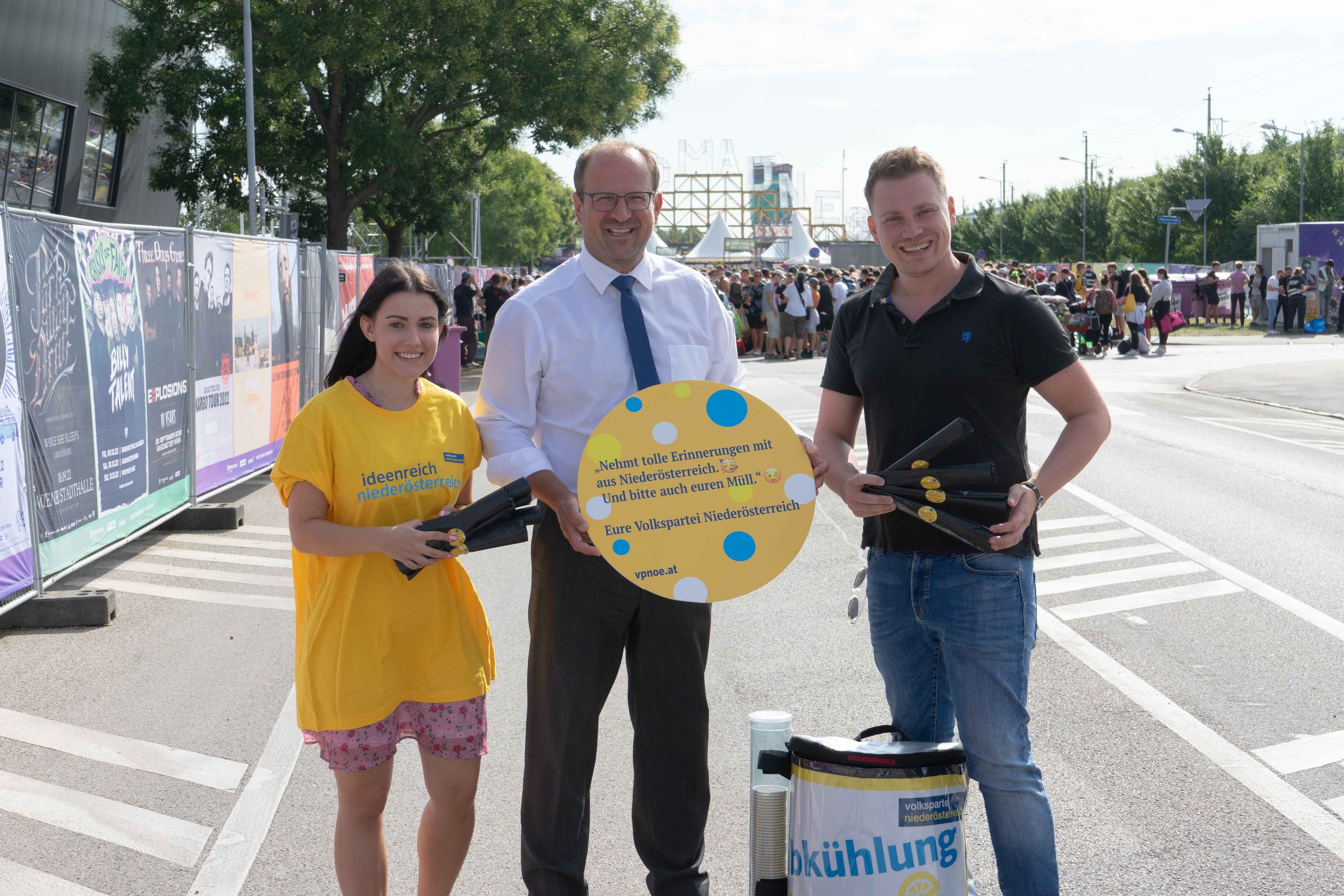 Ebner und Krumböck vor dem Festival.