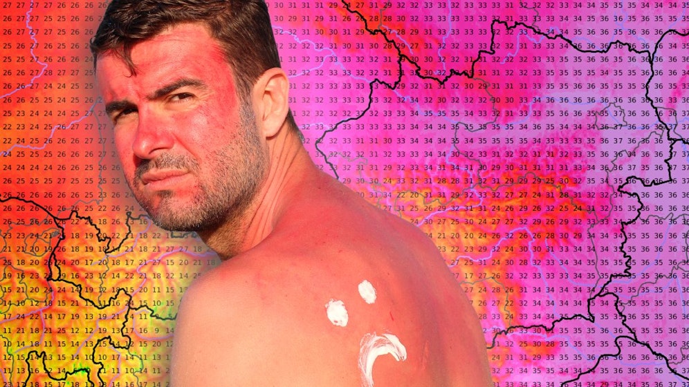 Die Prognose für die nächsten Tage: Gleißender Sonnenschein und sengende Hitze