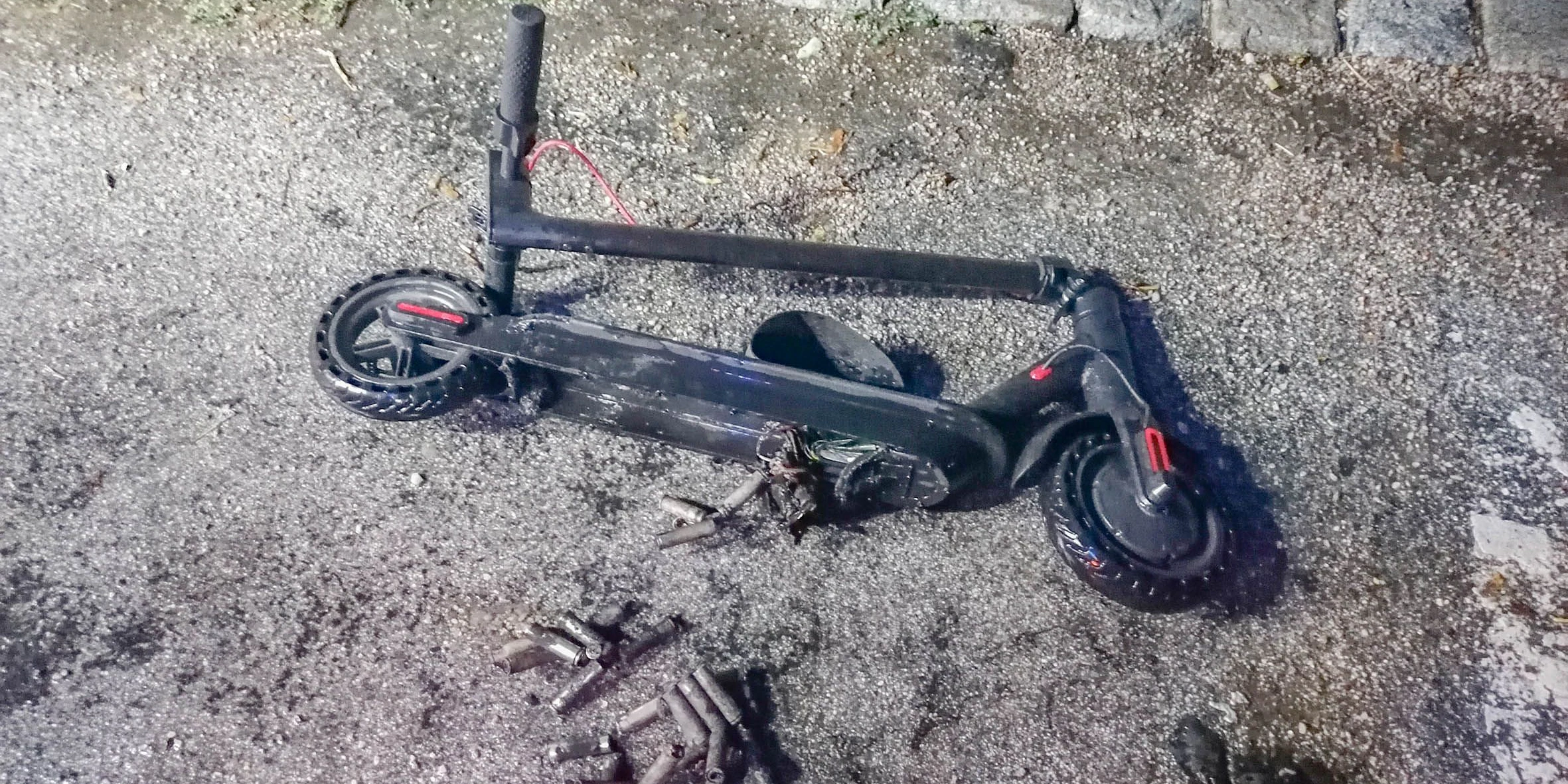 Der Scooter musste fachgerecht entsorgt werden.