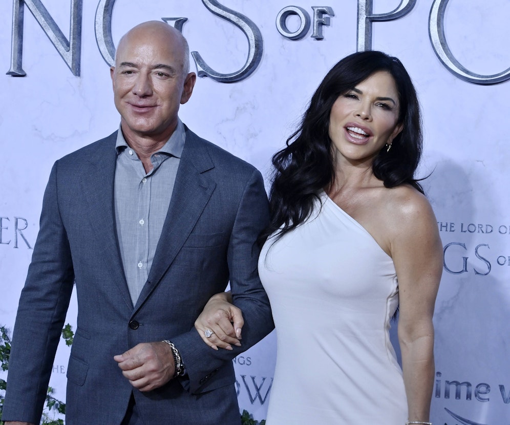 Jeff Bezos und seine Laura Sanchez bei der Premiere von 