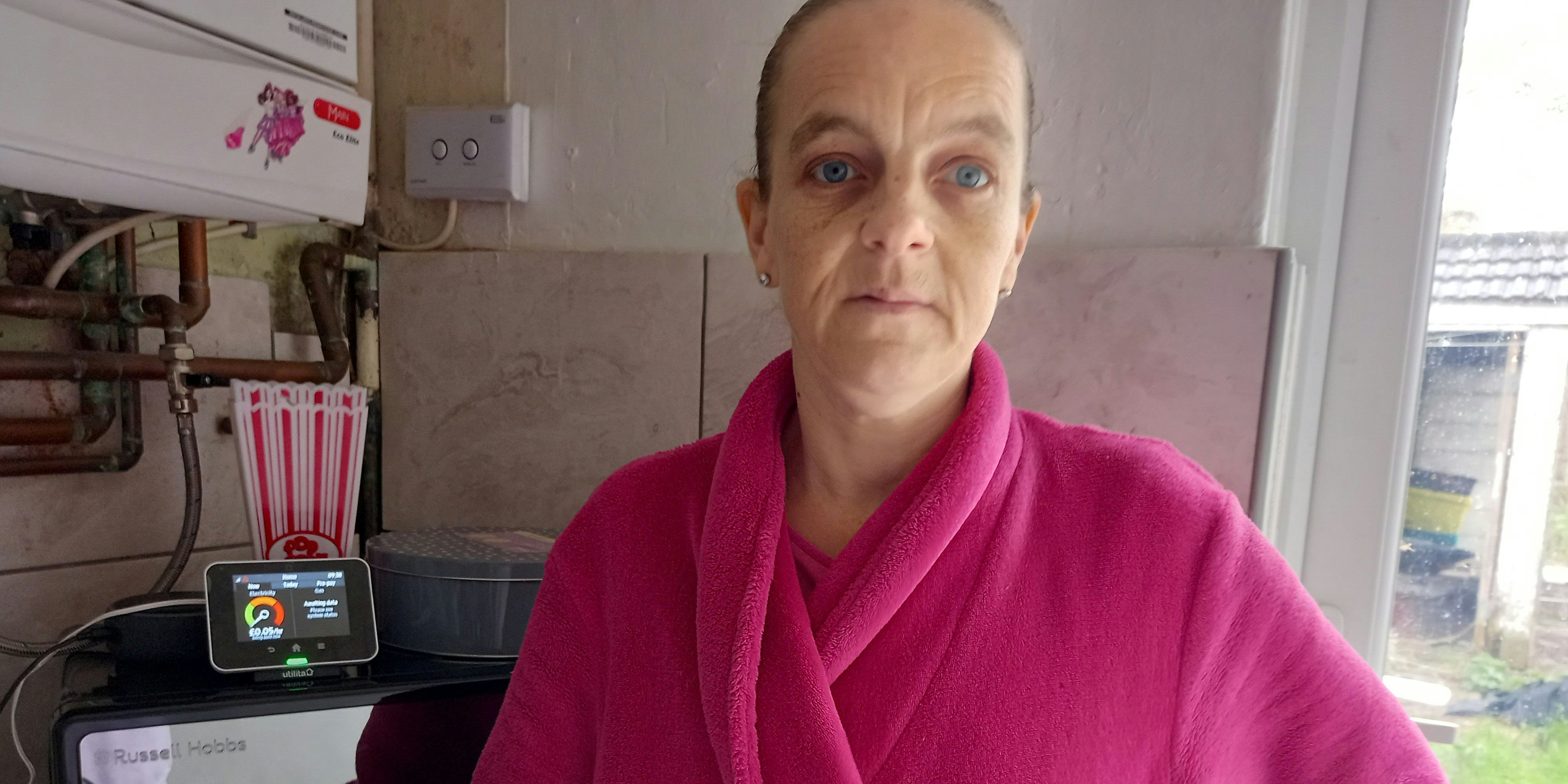 Kelly Thomson brach vor Hunger zusammen.