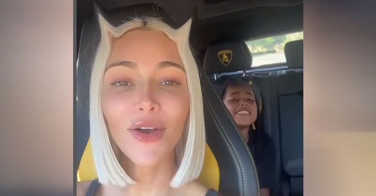 Kim Kardashian mit Tochter North