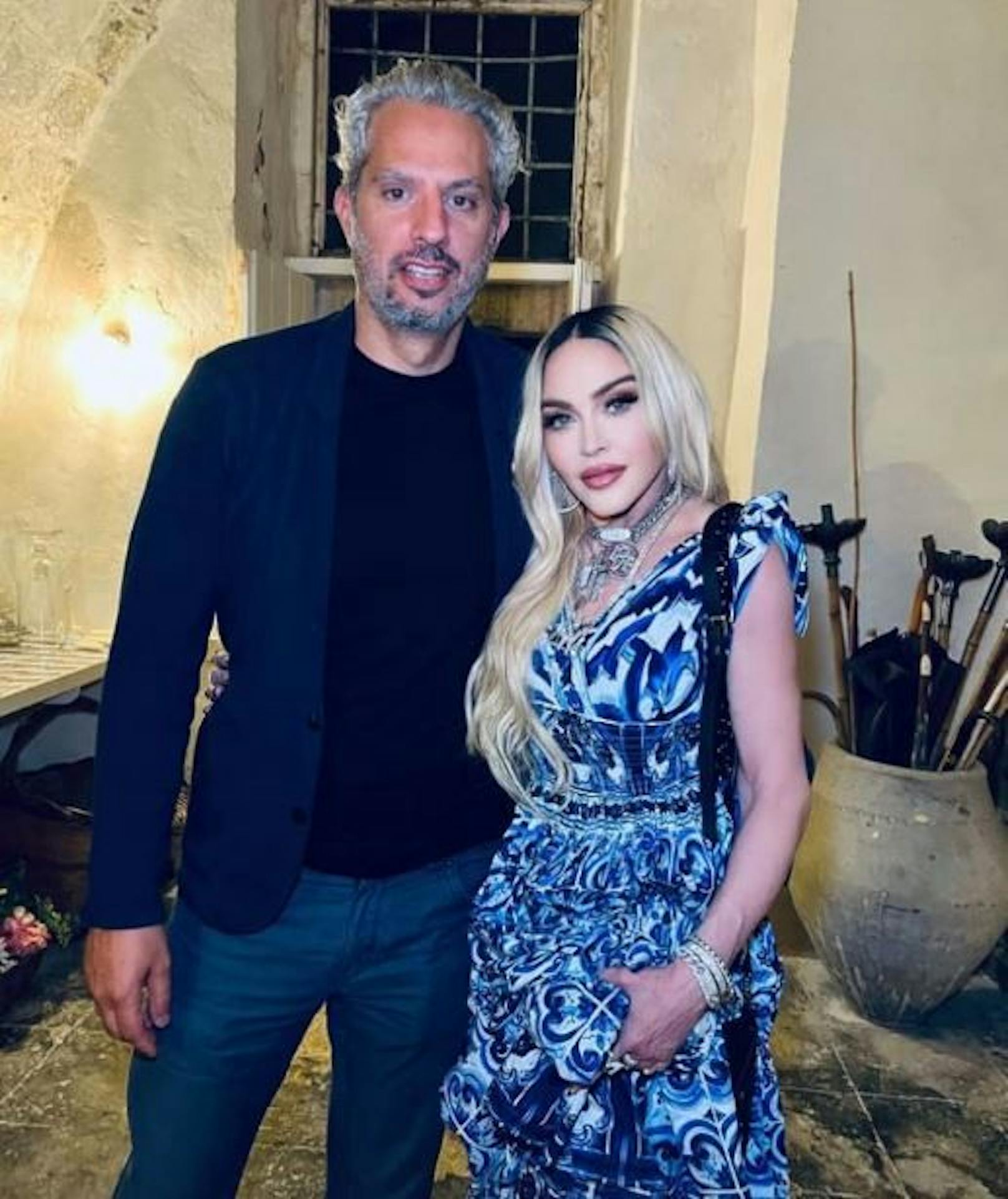 Madonna mit ihrem Manager Guy Oseary