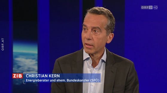 Ex-Kanzler Christian Kern in der ZIB2 mit Martin Thür am 19. August 2022.