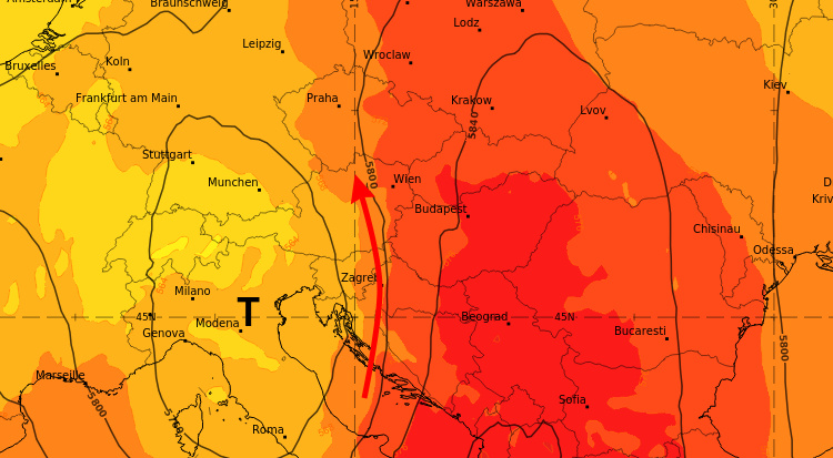 Wettertief Diana sorgt für enorme Unwettergefahr im Osten – Österreichs und Europas.