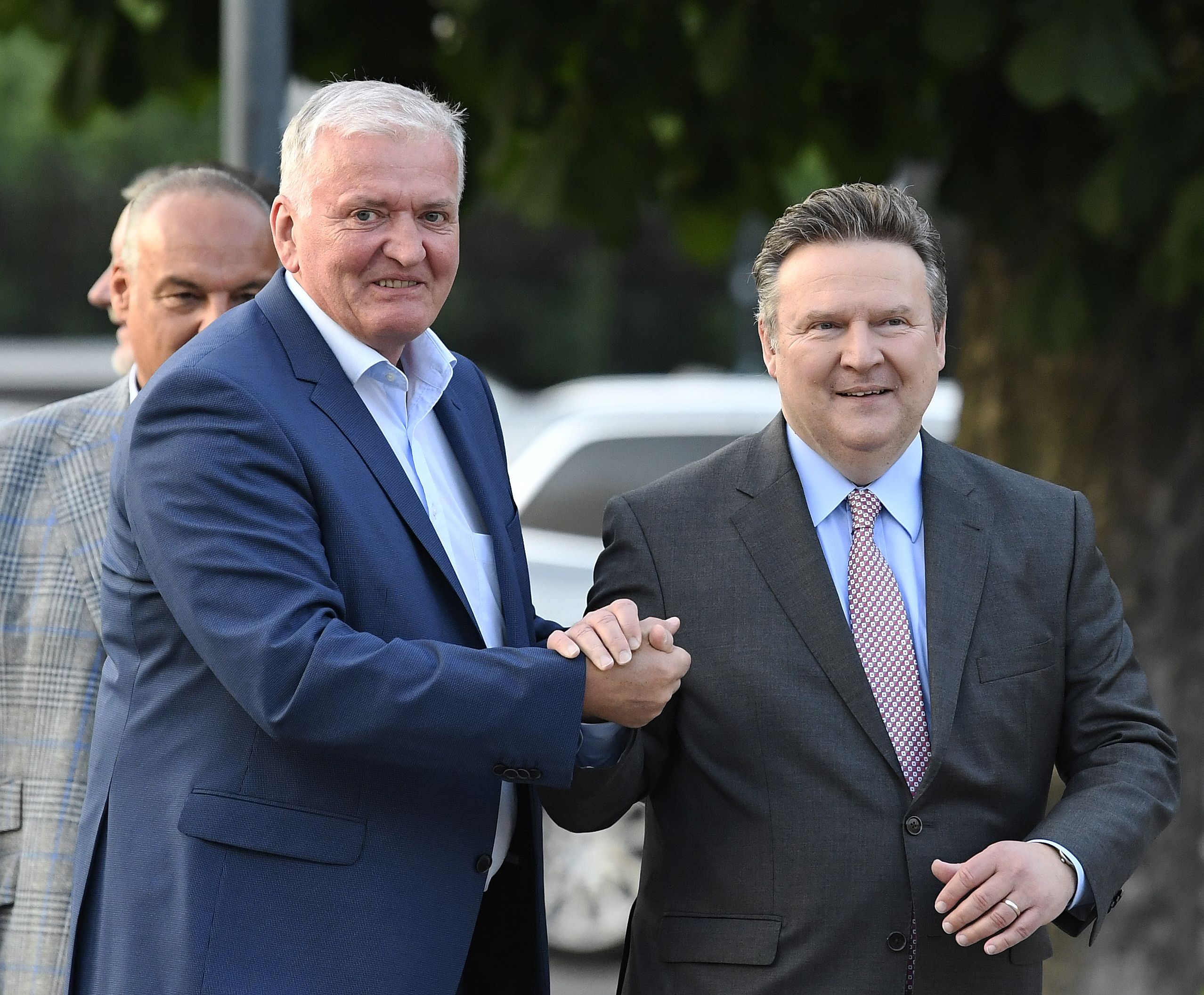 Eigentlich Parteifreunde: Franz Schnabl, Michael Ludwig (beide SPÖ)