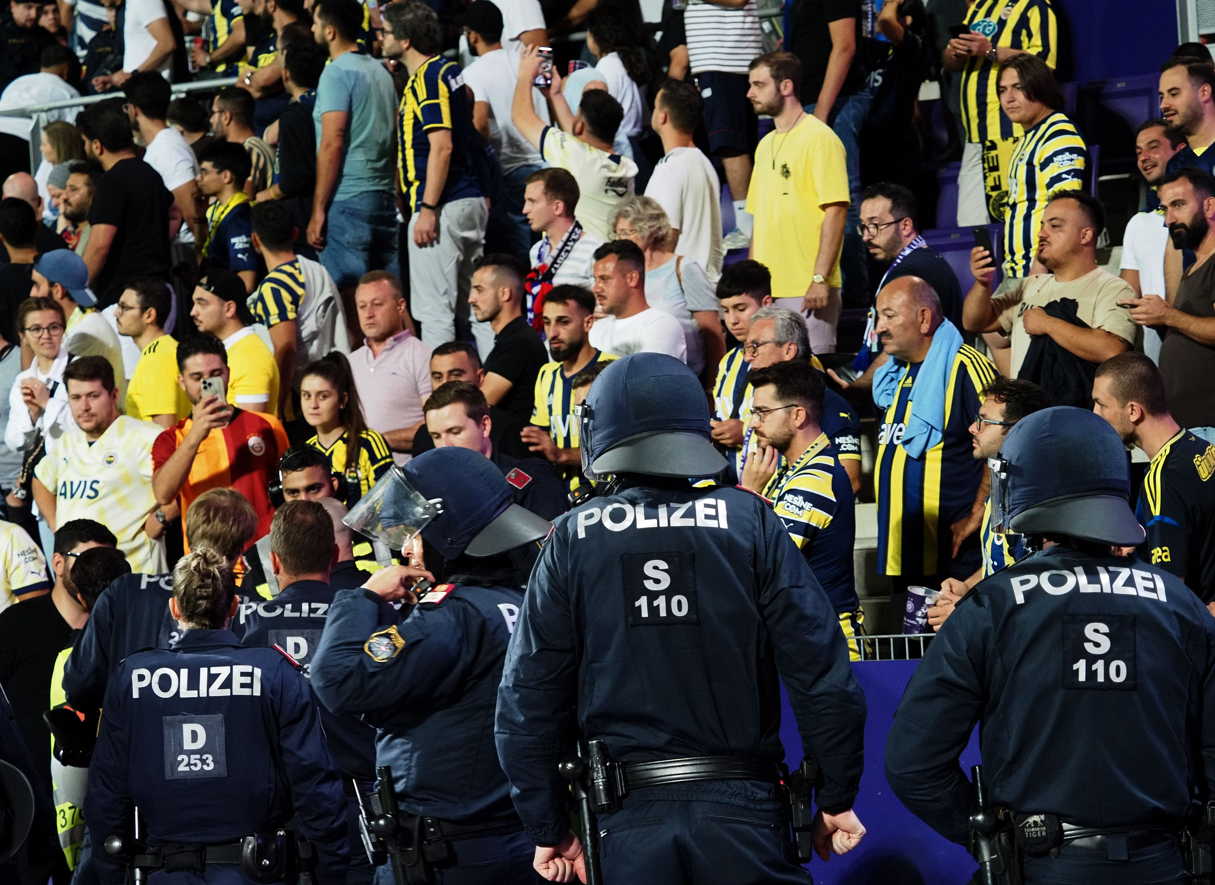 Die Wiener Polizei hatte alle Hände voll zu tun.