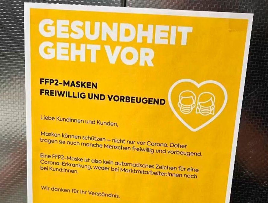 Dieses Schild in einer Billa-Filiale sorgt für Erregung.