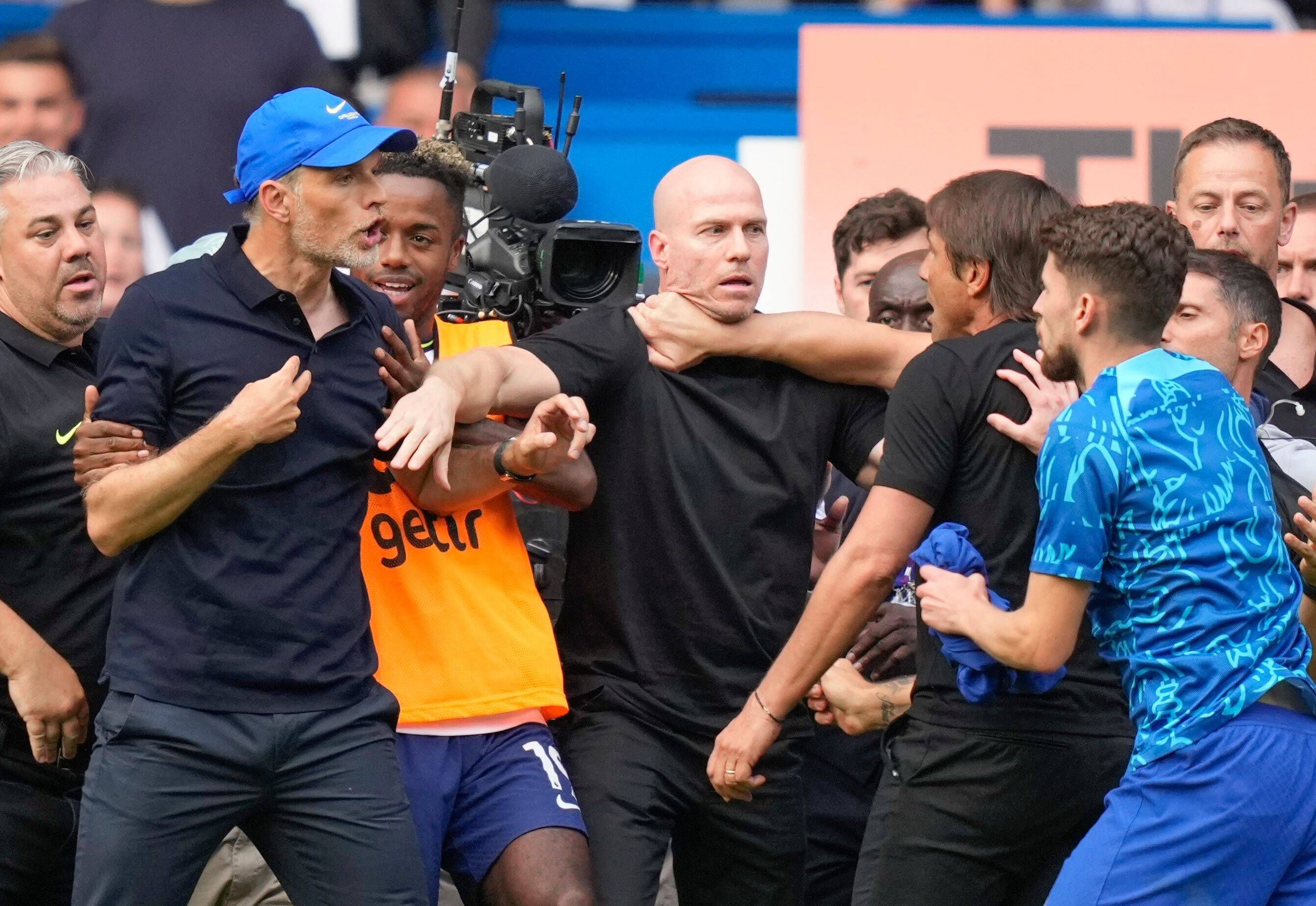 Thomas Tuchel und Antonio Conte waren heftig aneinandergeraten.