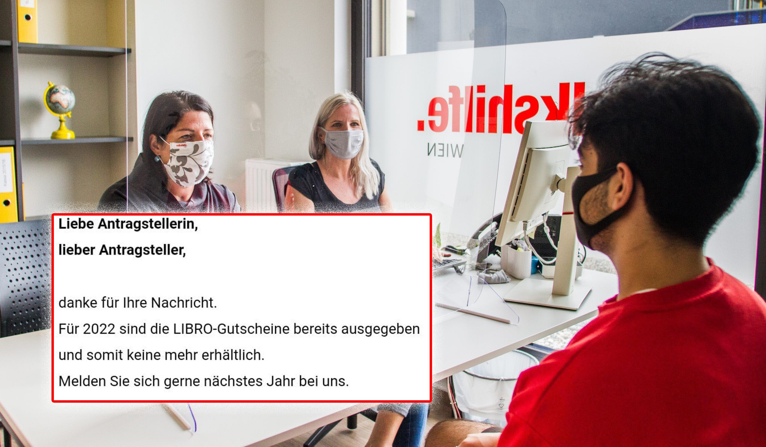 Volkshilfe-Schulgutscheine in Wien schon wieder weg