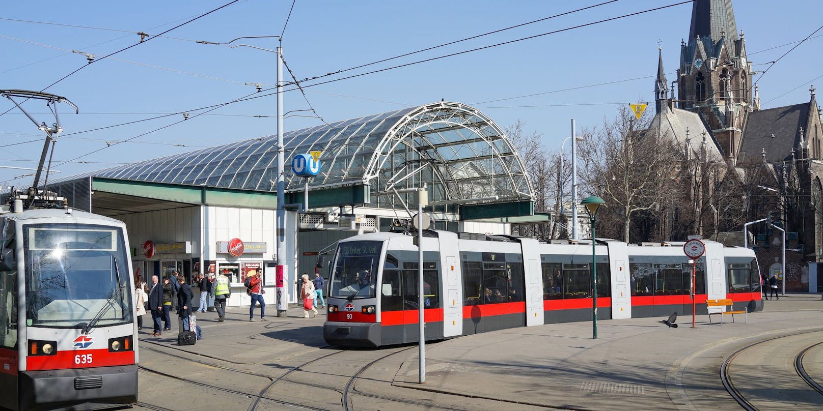 Der Vorfall ereignete sich am Europaplatz vor dem Wiener Westbahnhof.