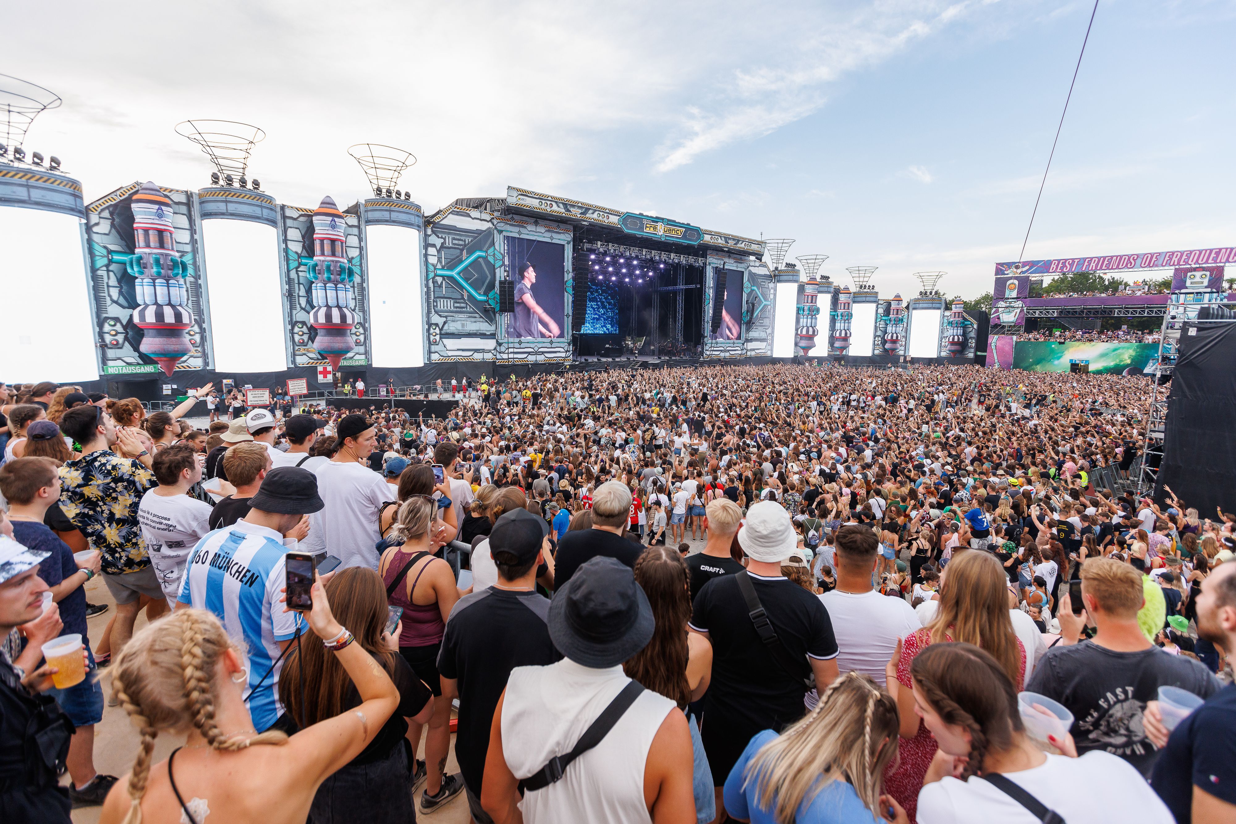 Ein Blick auf die "Space Stage" während des "Frequency 2022" in St. Pölten.