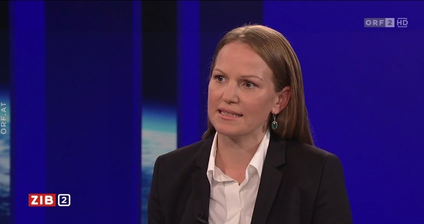 Die interimistische Leiterin der Bundeswettbewerbsbehörde, Natalie Harsdorf-Borsch, stellte sich den Fragen von Armin Wolf. 