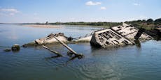 Dürre bringt Nazi-Kriegsschiffe in Donau zum Vorschein