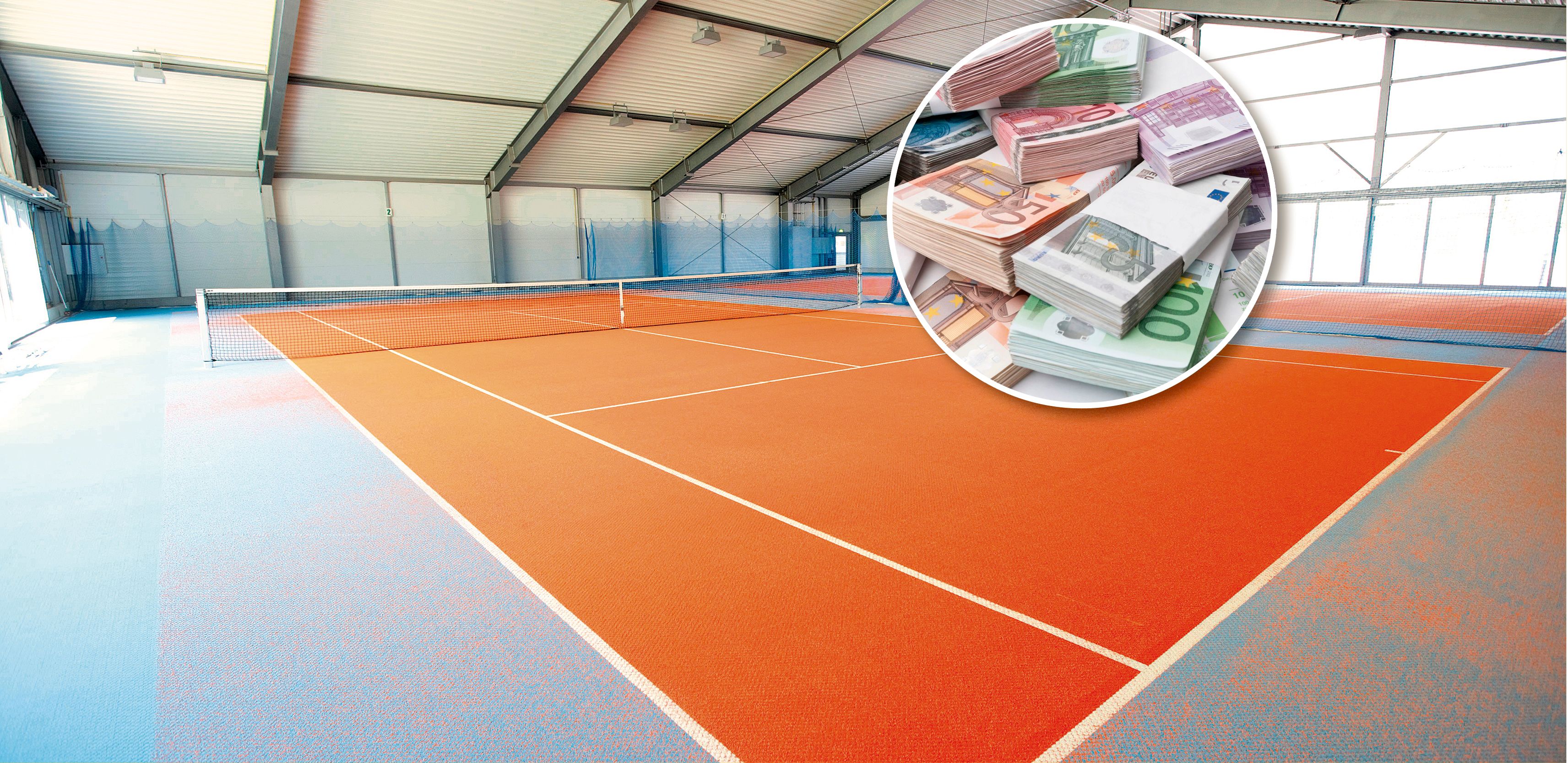 Return gegen die Teuerung: Auch im Sportpark Auwiesen wird Tennisspielen ab sofort teurer.