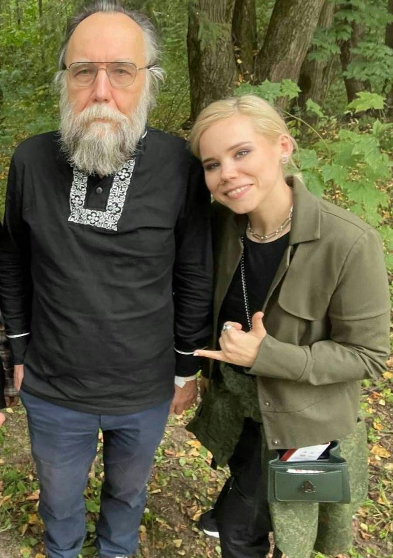 Darya Dugina und ihr Vaters Alexander Dugin.