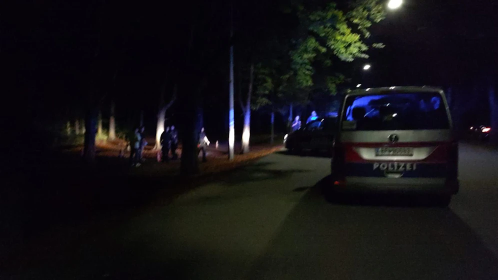 Die Polizei ist mit einem Großaufgebot im Einsatz im Prater.