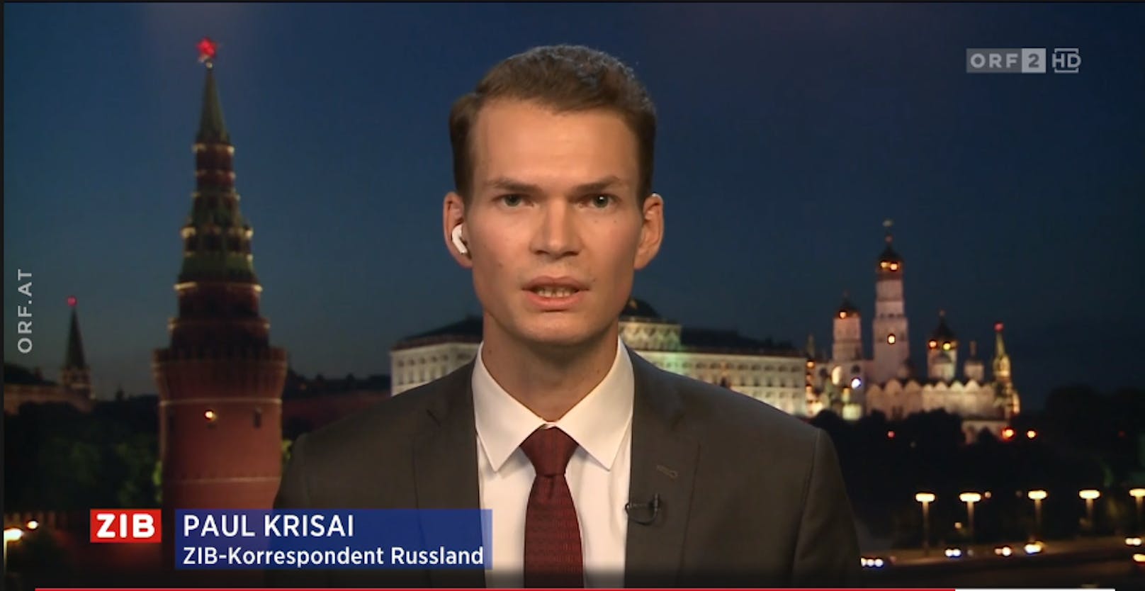 ORF-Korrespondent Paul Krisai war am Mittwoch in der ZiB 2 zugeschalten.