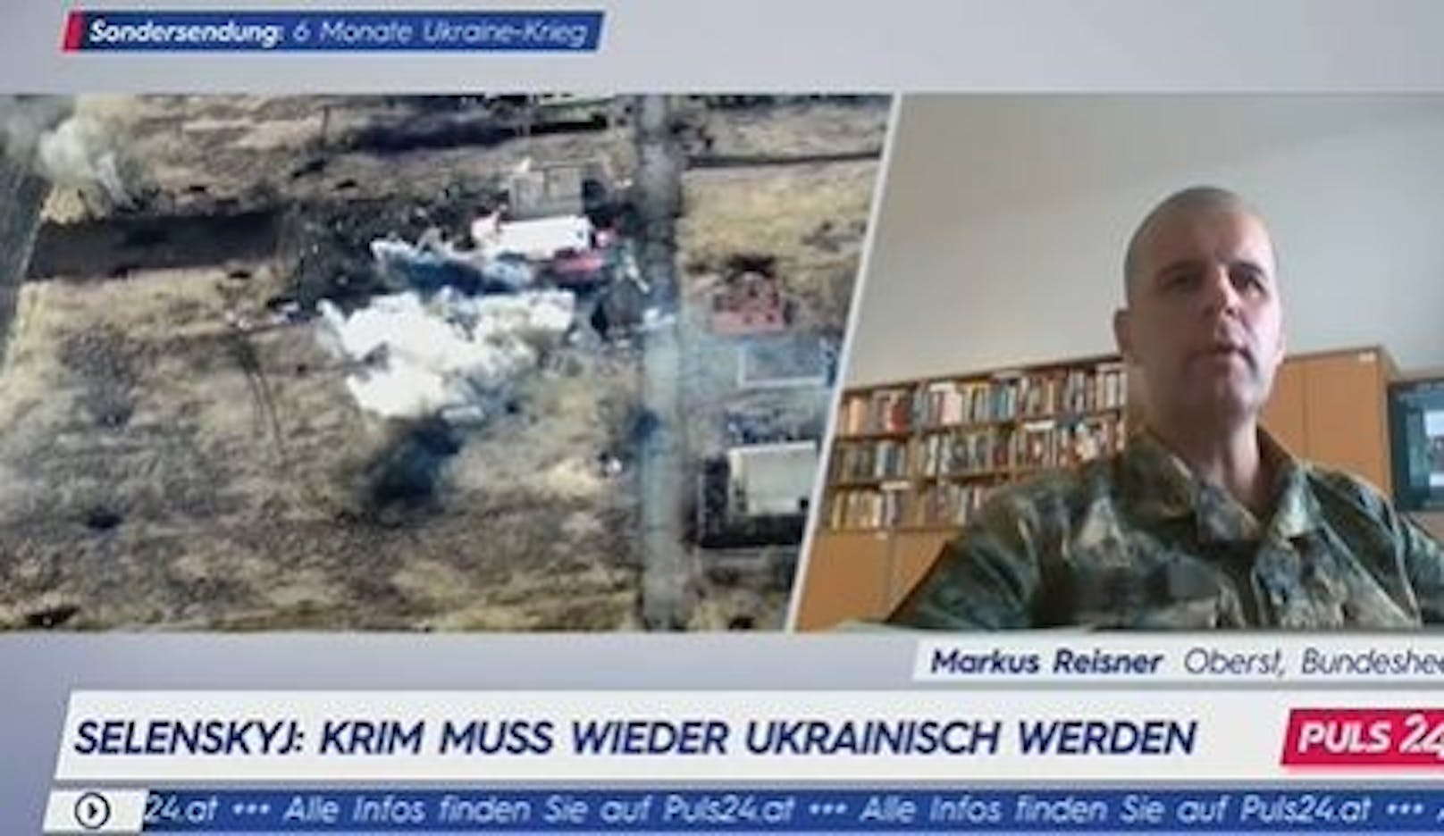 Oberst Markus Reisner analysiert das Kriegsgeschehen in der Ukraine.