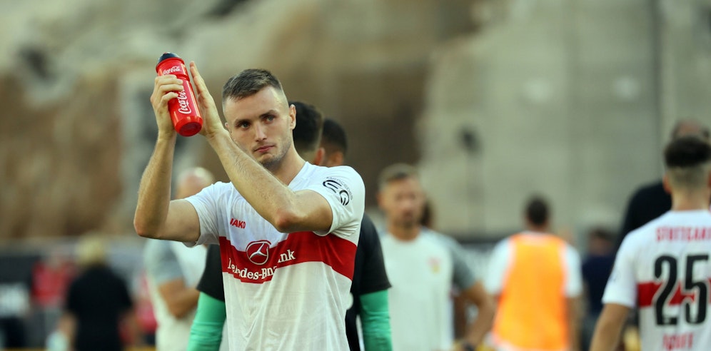 Sasa Kalajdzic steht unmittelbar vor dem Absprung von Stuttgart. 