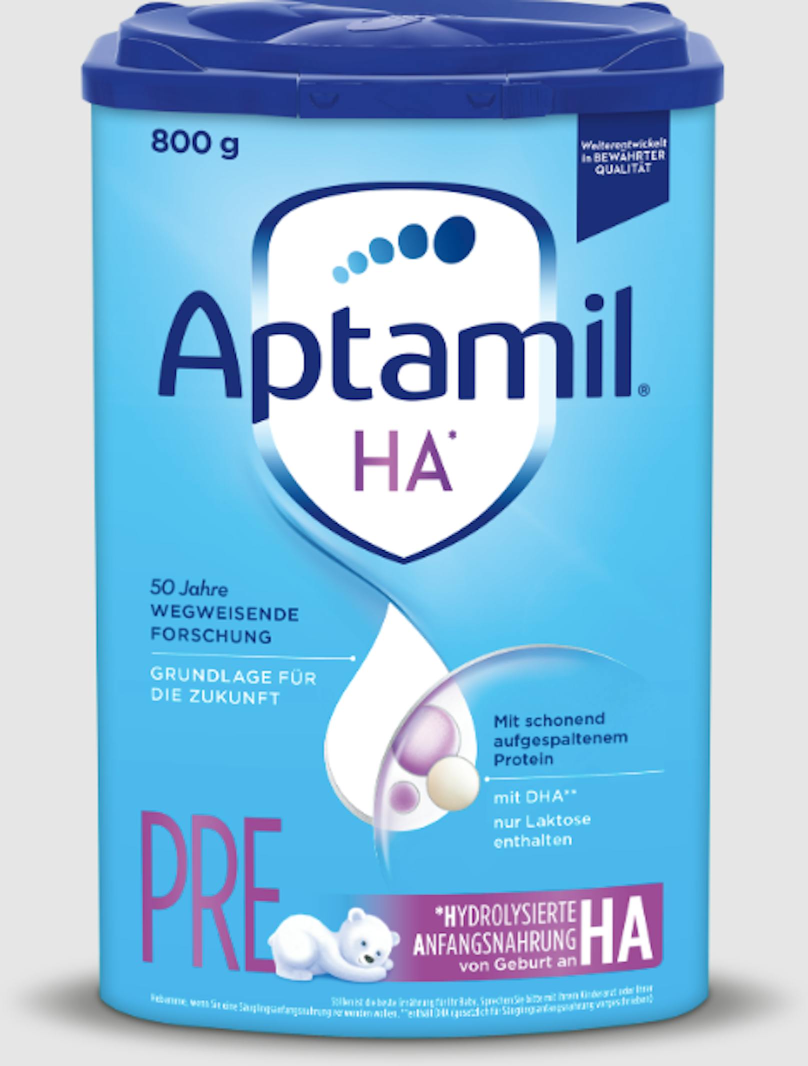 HA-Pre-Nahrungen der Marke Aptamil