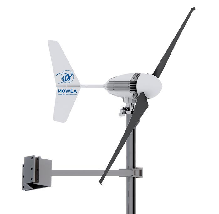 Acht Mikrowindturbinen werden an den Pfeilern der Europabrücke auf 140 Meter Höhe angebracht.