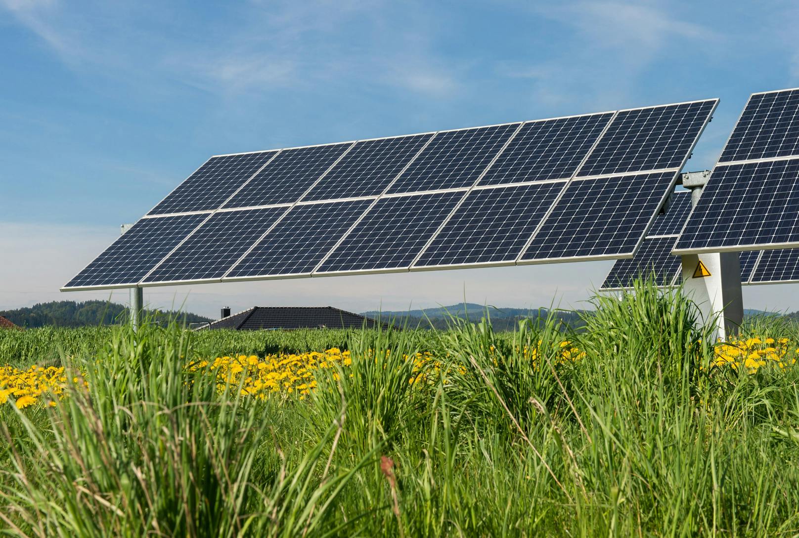 Mit 1.000 Euro wird die Errichtung einer Photovoltaik-Anlage gefördert.