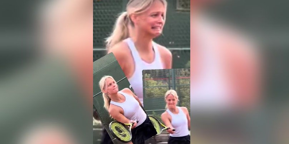 Tennisspielen kann ganz schön anstrengend sein!