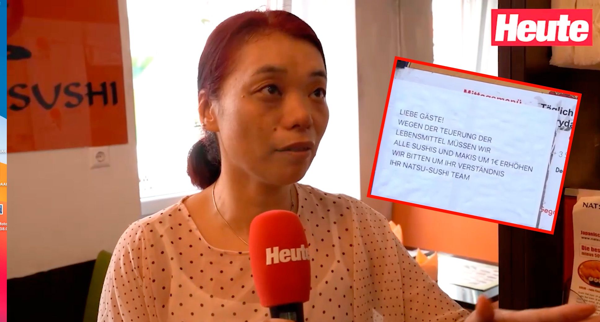 Im Wiener Lokal Natsu-Sushi wurden die Preise für Maki und Sushi angehoben.