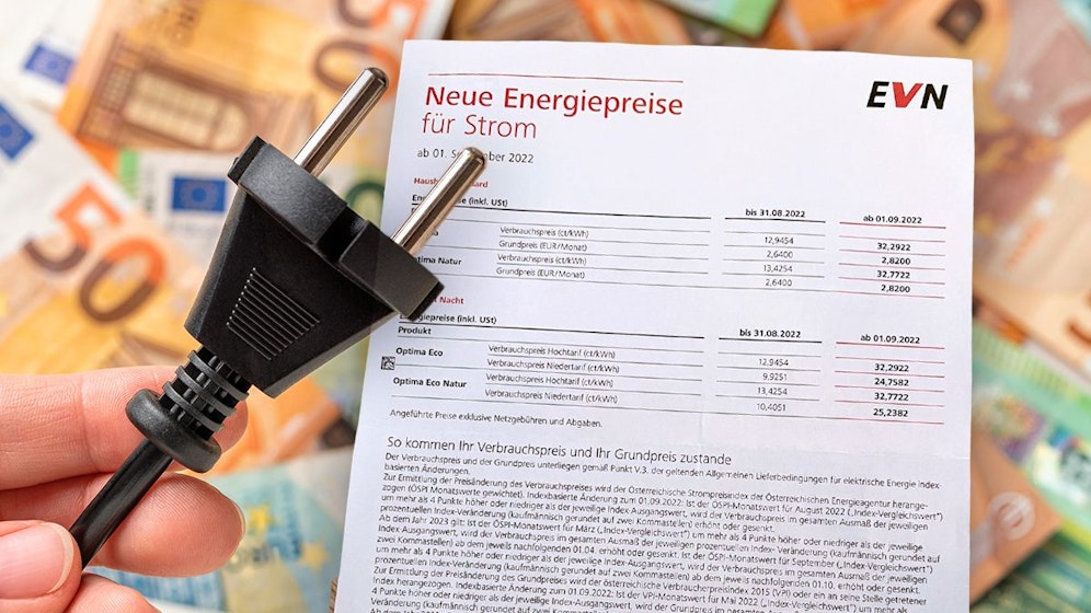Auch die EVN erhöhen die Preise ihrer Strom-Tarife. 