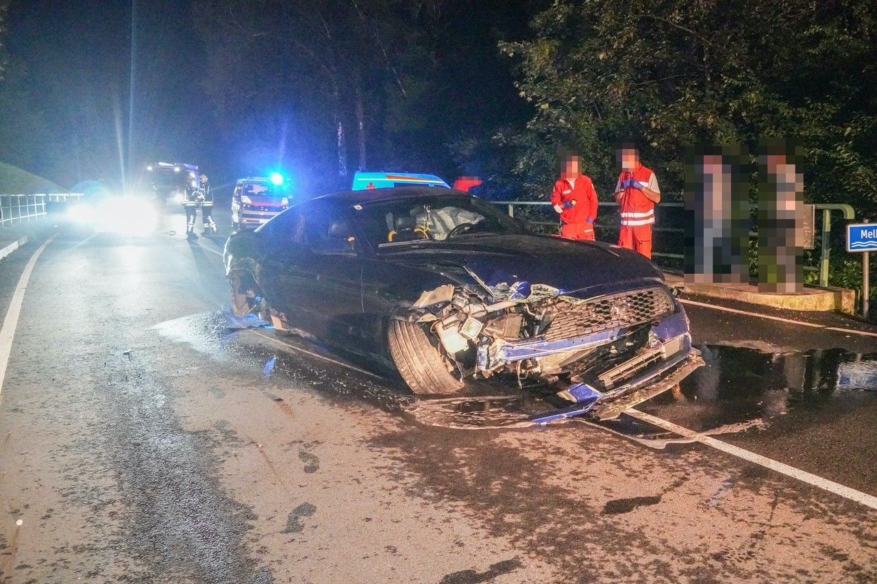 Vom Lenker fehlte nach dem Crash jede Spur.