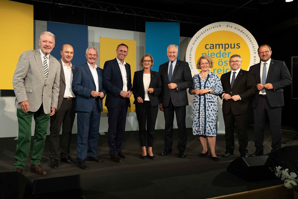 Keine Patchworkfamilie, sondern die Spitze der Volkspartei Niederösterreich.