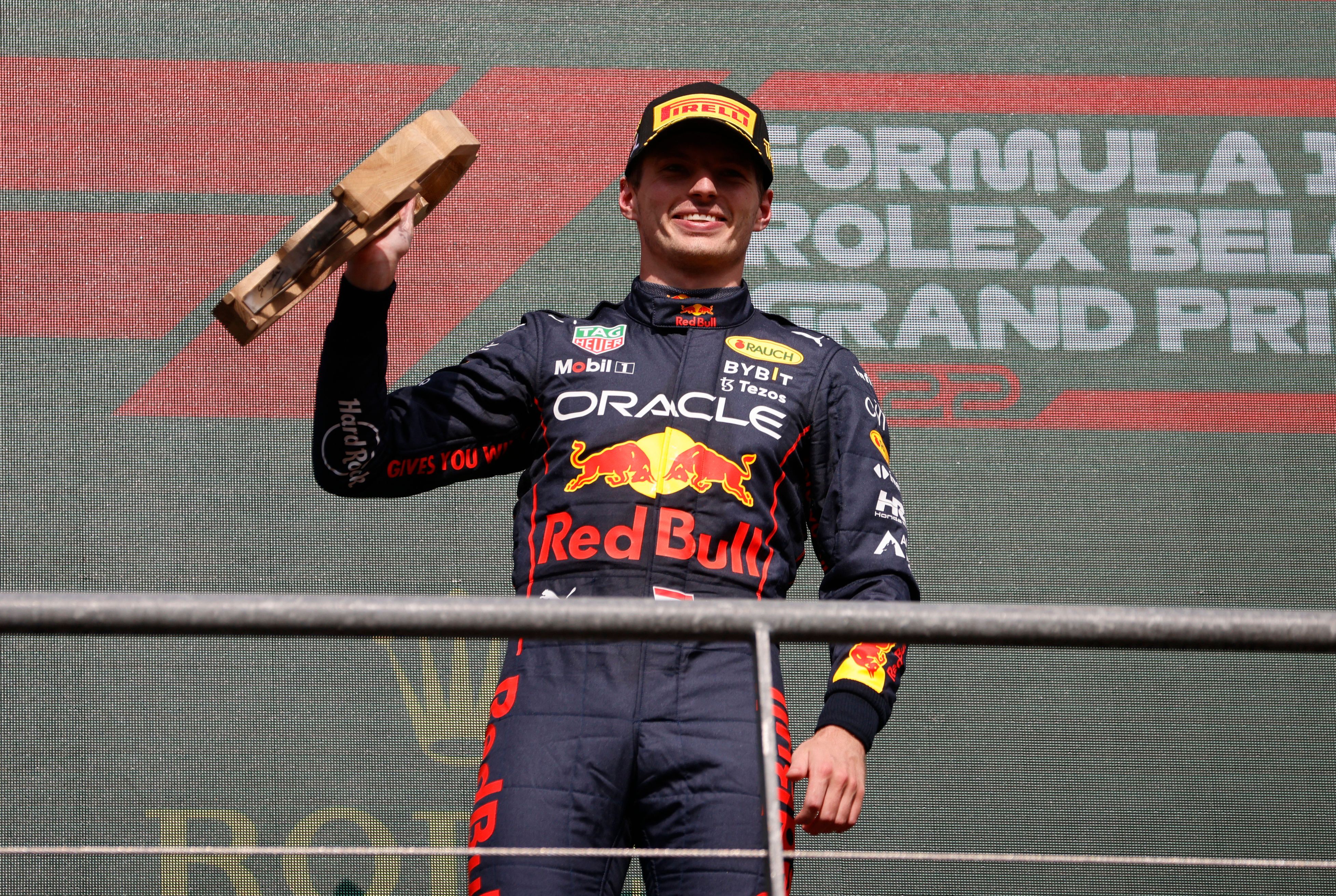 Max Verstappen jubelt in Spa