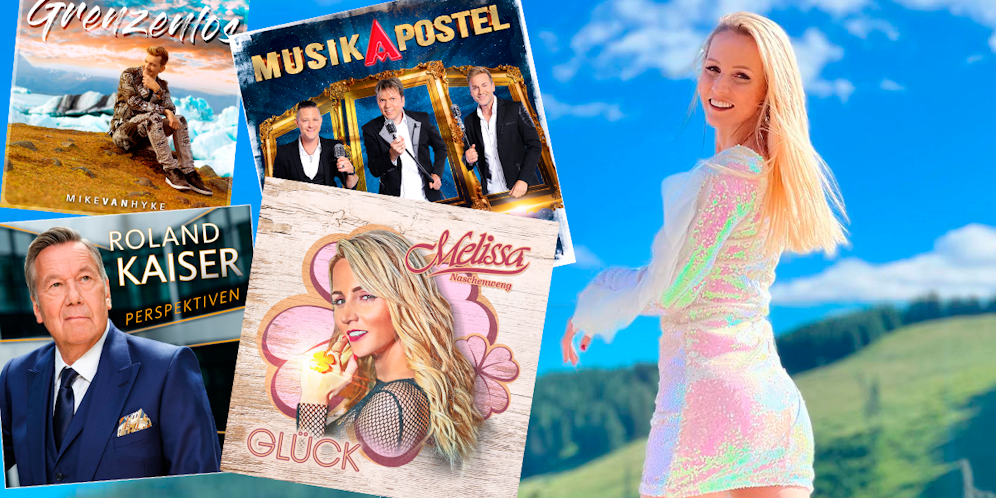 <strong>Mike van Hyke</strong>, die <strong>Musikapostel, Melissa Naschenweng</strong> und <strong>Roland Kaiser</strong> veröffentlichen im September neue Musik.