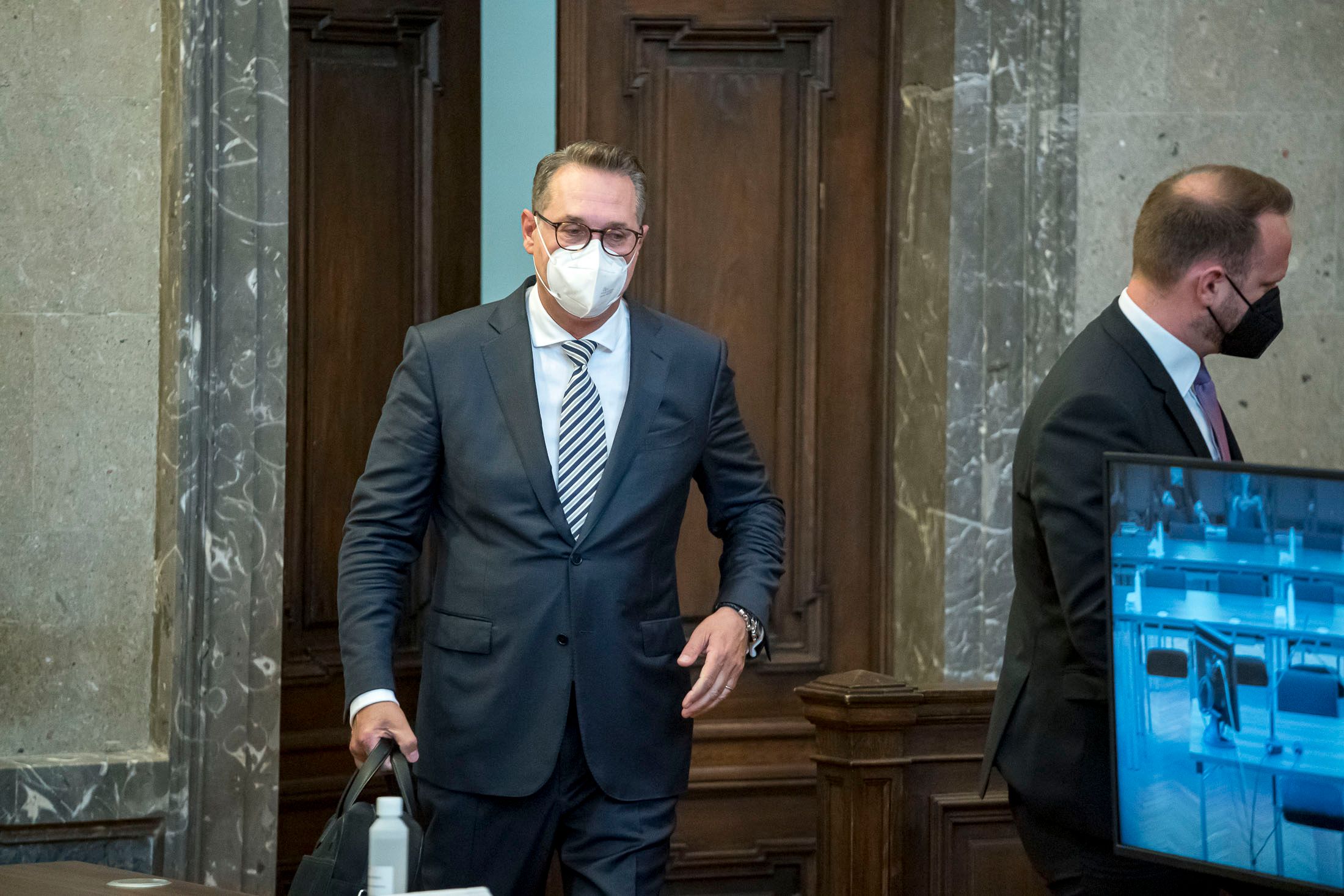 Heinz-Christian Strache bei einem anderen Prozess im Sommer diesen Jahres – hier gab es einen Freispruch.