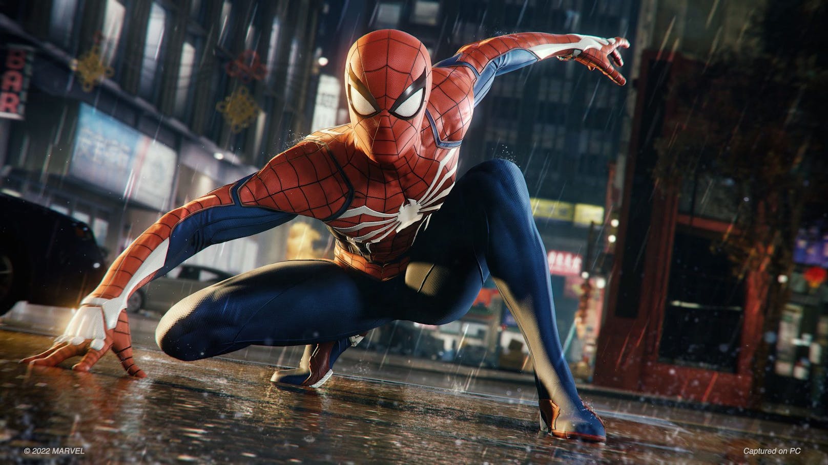 ...&nbsp;Gebäude zu schwingen. Eins stellen wir aber schnell fest: Obwohl "Spidey" am PC sogar noch besser als auf der PlayStation 5 aussieht und sich auch mit Maus und ...